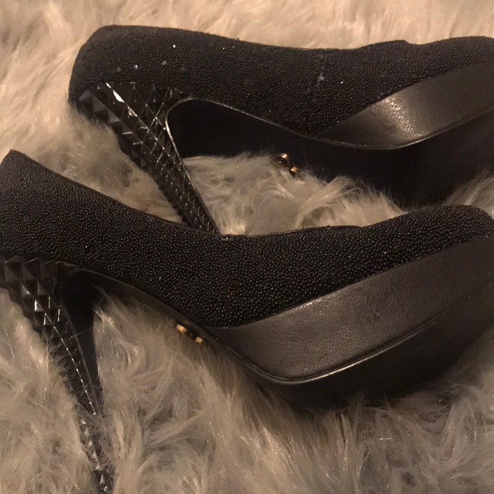 Rachel Roy sparkly black high heels